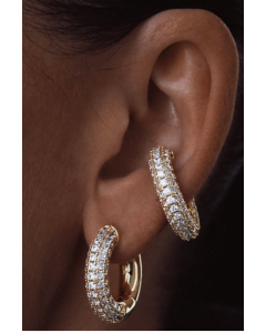 Chunky Kos Diamond Cuff Gold