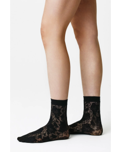 Lily Lace Socks Black