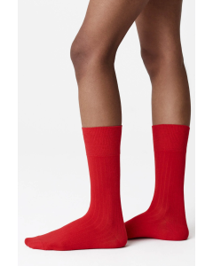 Edna Cotton Socks Red 2-pack