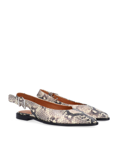 Slingback Off White Medina Snake 32