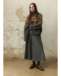 Skirt Flare Grey Melange
