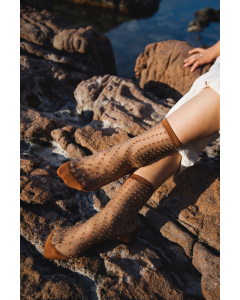 Socks Crescent Dunes Brown