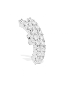 IRIS Double Hug Earstud Silver