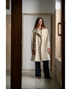 Double-Breasted Overcoat Natural