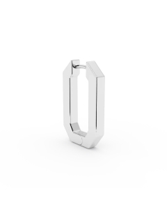 Octa Short Earring Silver