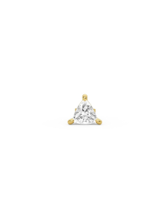 Trillion Diamond Earstud Gold