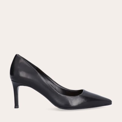 Zwarte nappa pumps