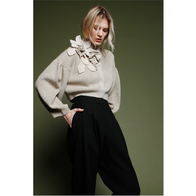 Cardigan met bloemen