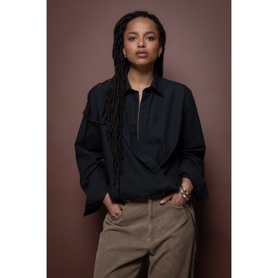 Shirt Derby Poplin black