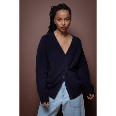 Cardigan England navy bleu
