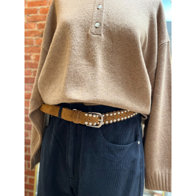 Belt Spider Suede Tan