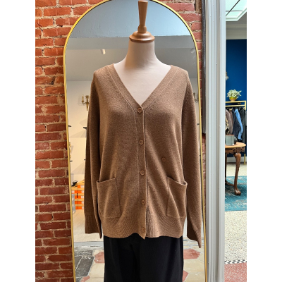 Cardigan England Praline brun