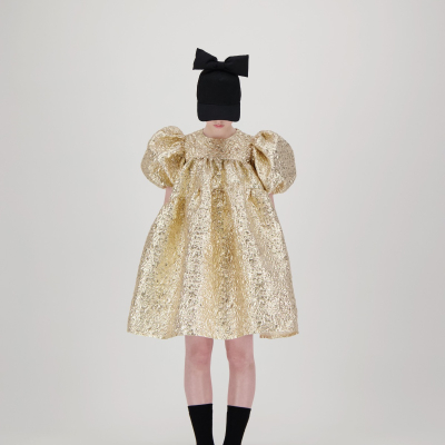 Jurk 4008A Wrinkle Gold