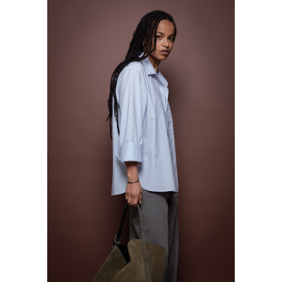 Hand bag Jhola M Suede kaki