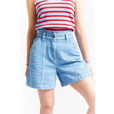 short siesta light denim 