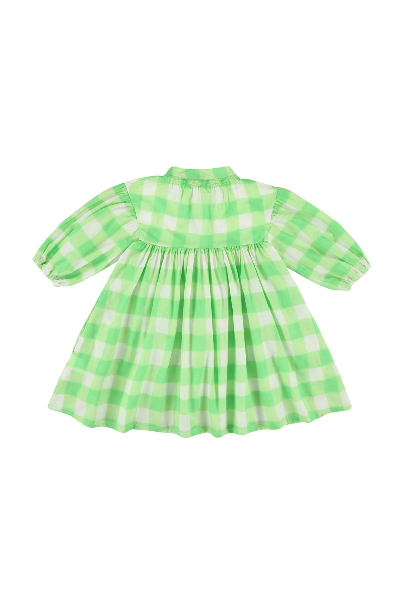 shop nu jurk piper vichy groen van morley bij ik koop Belgisch conceptstore 'les belges', ruimste aanbod van Belgische kindermode
