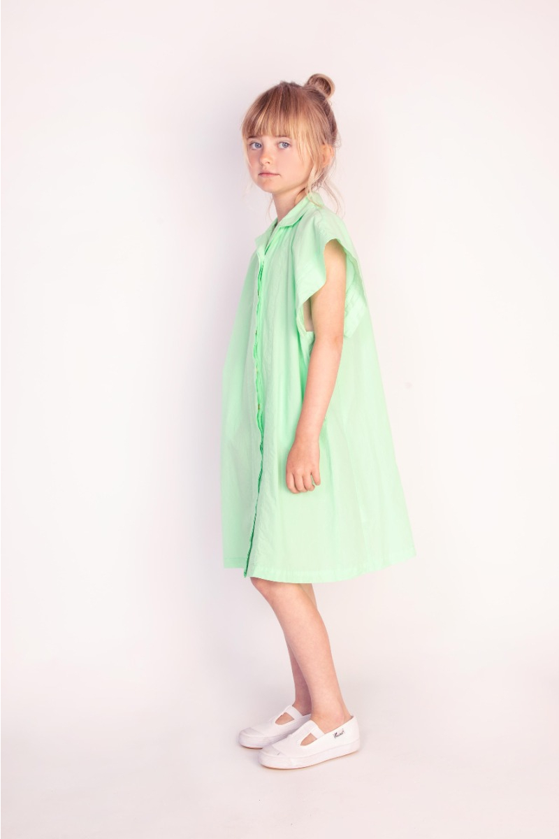 shop nu jurk pandora monte groen van morley bij ik koop Belgisch conceptstore 'les belges', ruimste aanbod van Belgische kindermode
