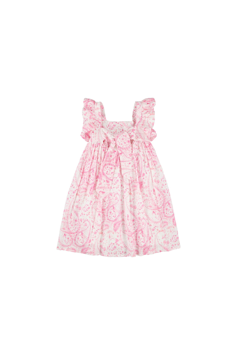 shop nu jurk scarlett paisley pink van morley bij ik koop Belgisch conceptstore 'les belges', ruimste aanbod van Belgische kindermode