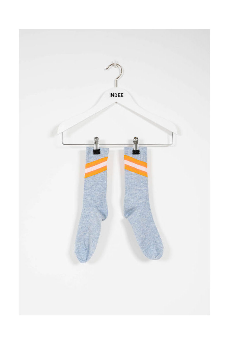 shop nu sokken lambada blauw van indee bij ik koop Belgisch conceptstore 'les belges', ruimste aanbod van Belgische damesmode en kindermode