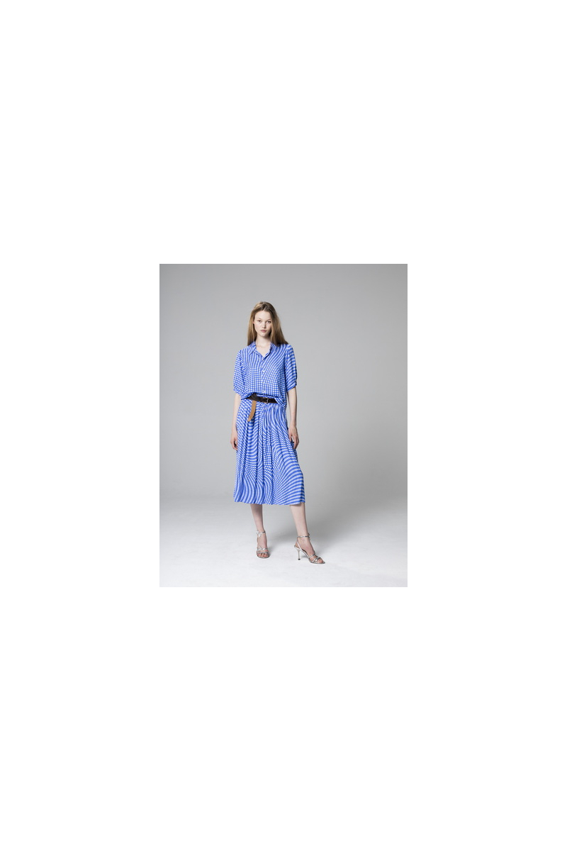 shop nu blouse callas bleu van just in case bij ik koop Belgisch conceptstore 'les belges', ruimste aanbod van Belgische damesmode en kindermode