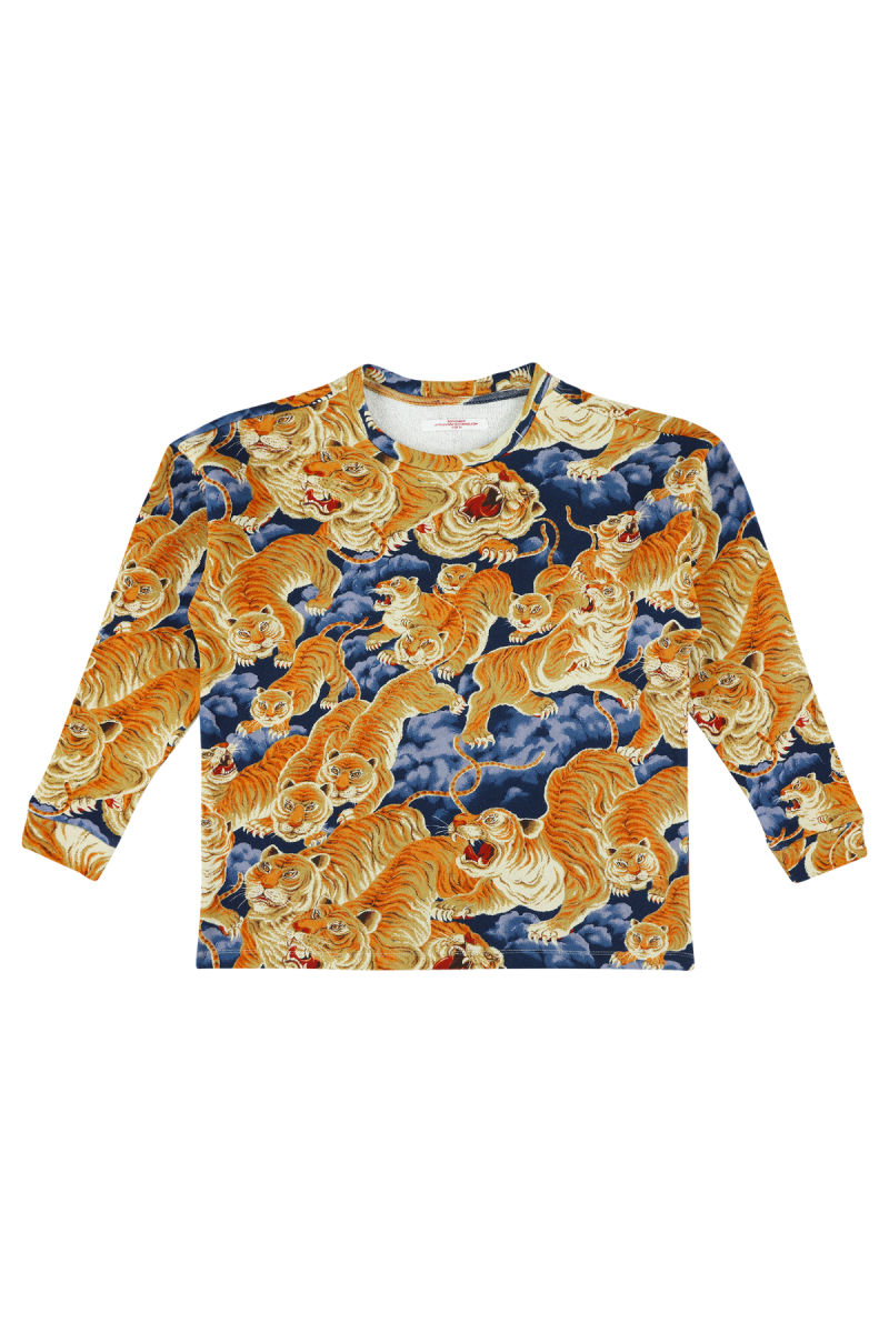 shop nu sweater tiger orange van boysmans bij ik koop Belgisch conceptstore 'les belges', ruimste aanbod van Belgische damesmode en kindermode