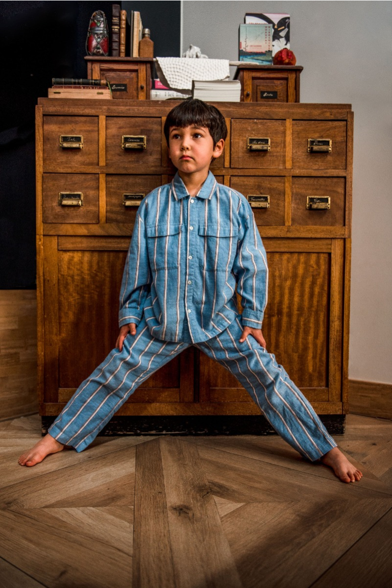 shop nu pyjama floor venus blauw van dorelit bij ik koop Belgisch conceptstore 'les belges', ruimste aanbod van Belgische kindermode