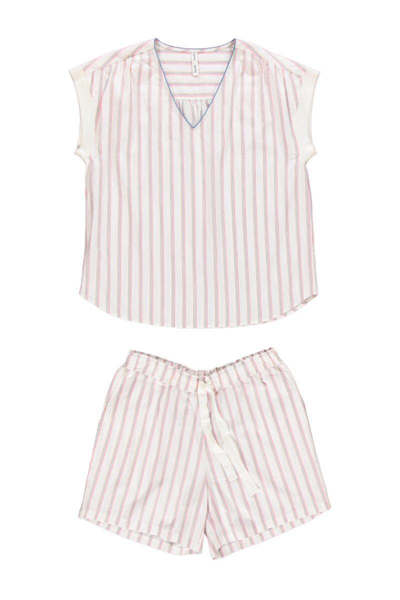 shop nu nachtkleding ginny gael stripe pink van dorelit bij ik koop Belgisch conceptstore 'les belges', ruimste aanbod van Belgische damesmode en kindermode
