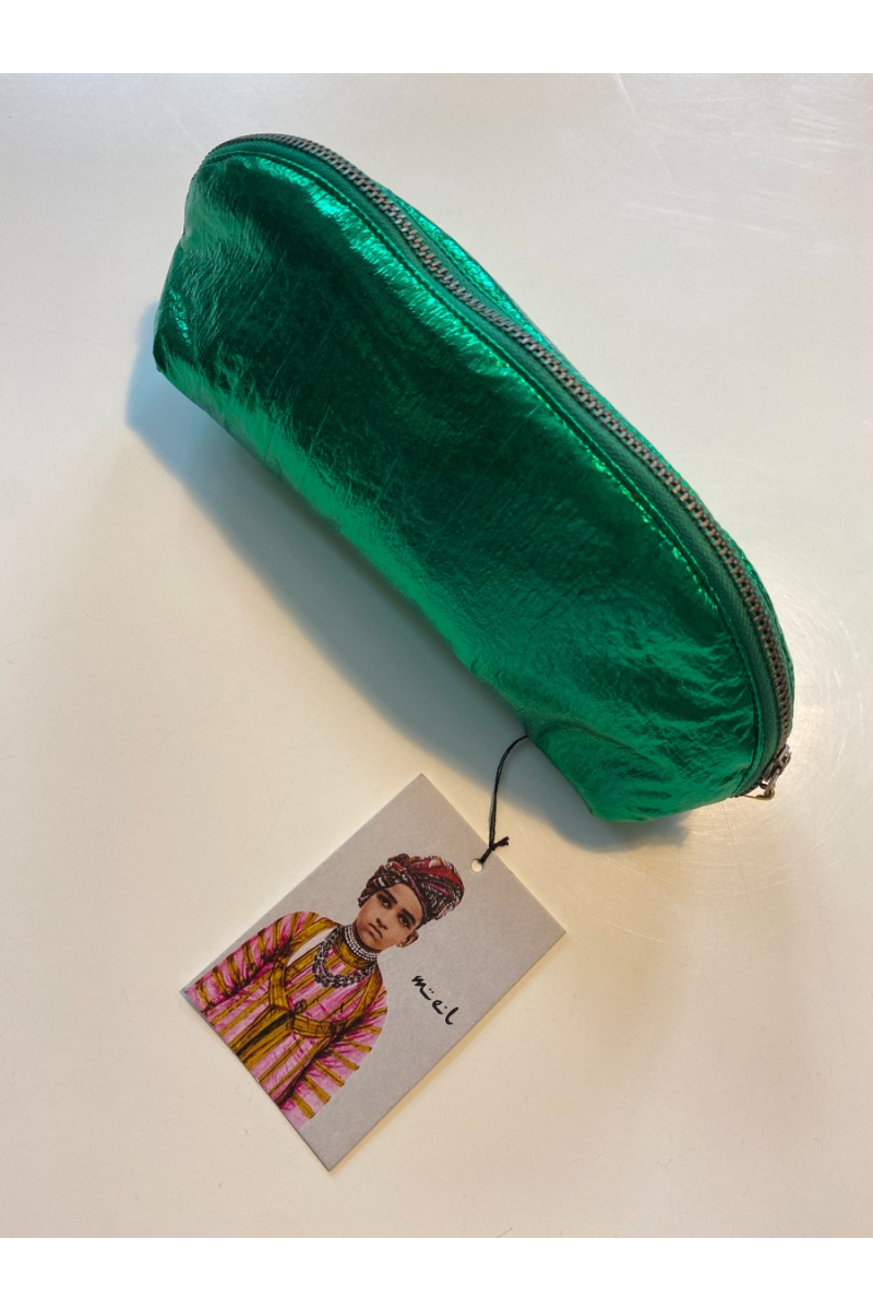 shop nu handtas pencilcase green van mel bij ik koop Belgisch conceptstore 'les belges', ruimste aanbod van Belgische damesmode en kindermode