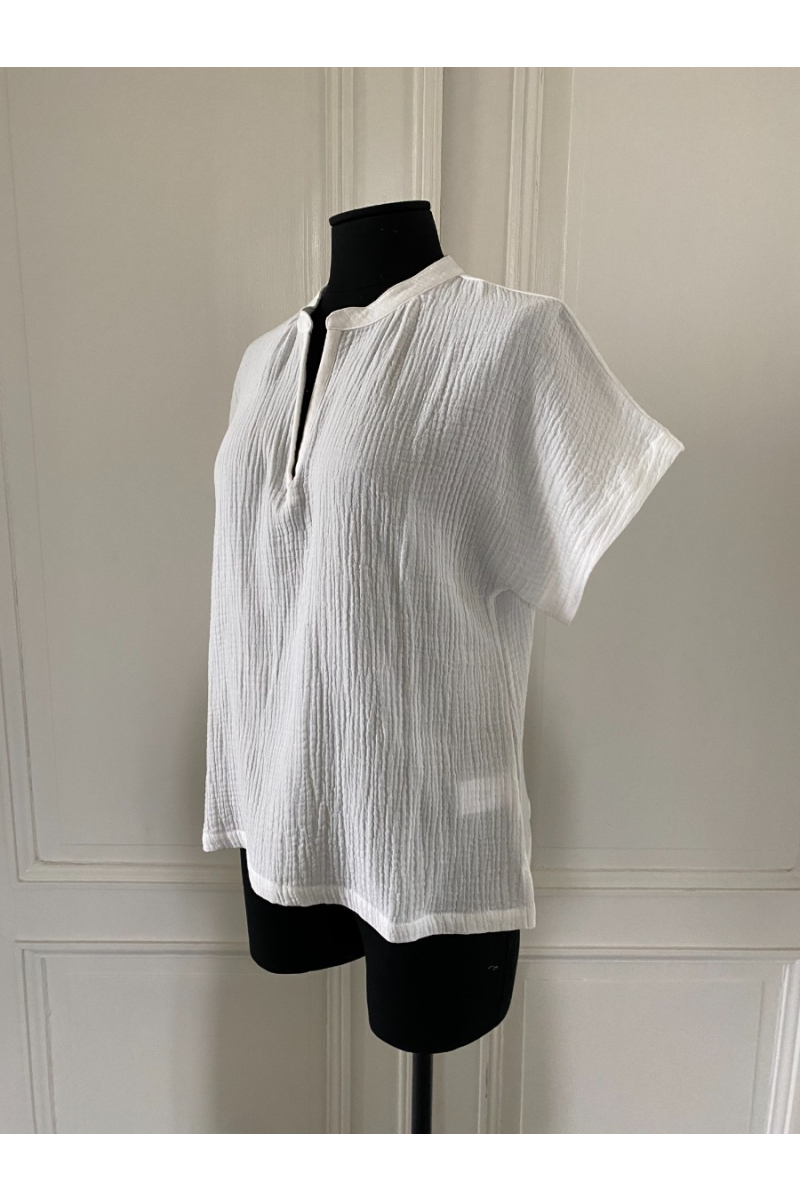 shop nu blouse bamira white van nathalie vleeschouwer bij ik koop Belgisch conceptstore 'les belges', ruimste aanbod van Belgische damesmode en kindermode