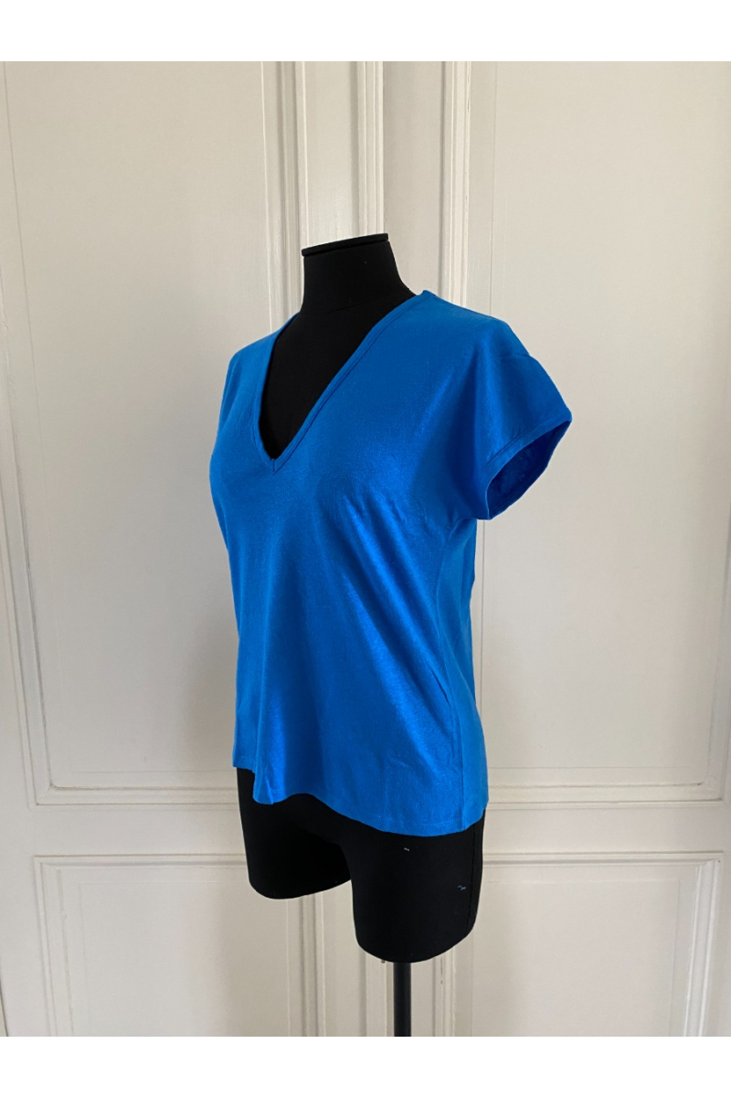 shop nu blouse beckey imperial blue van nathalie vleeschouwer bij ik koop Belgisch conceptstore 'les belges', ruimste aanbod van Belgische damesmode en kindermode