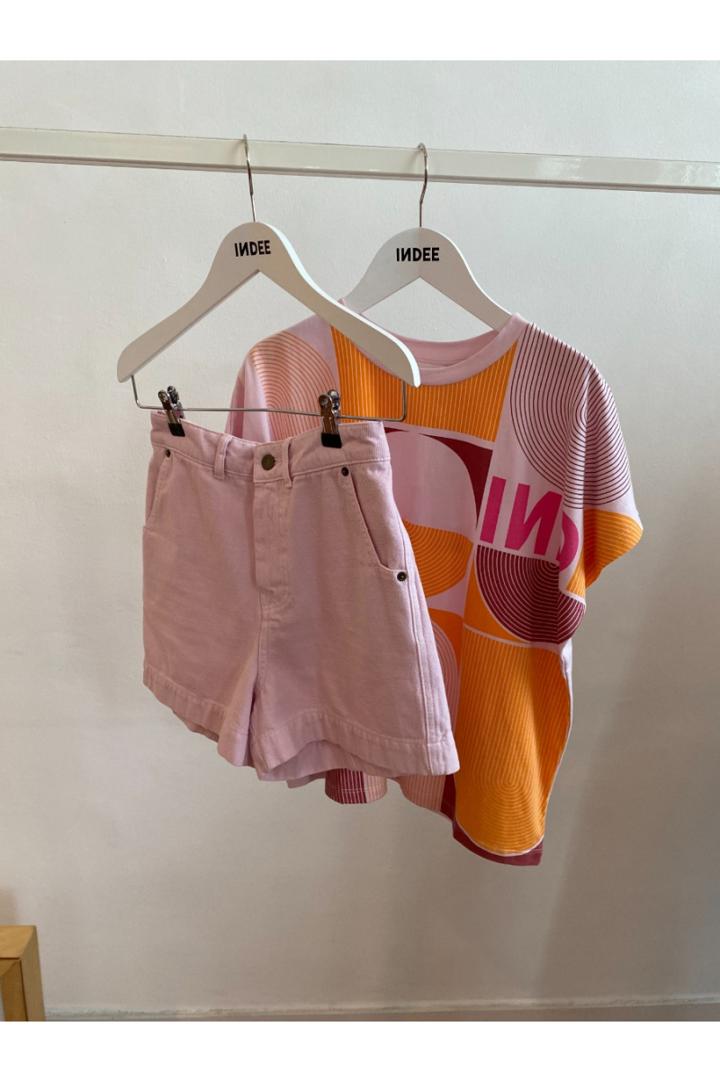 shop nu t-shirt precioza pink van indee bij ik koop Belgisch conceptstore 'les belges', ruimste aanbod van Belgische damesmode en kindermode