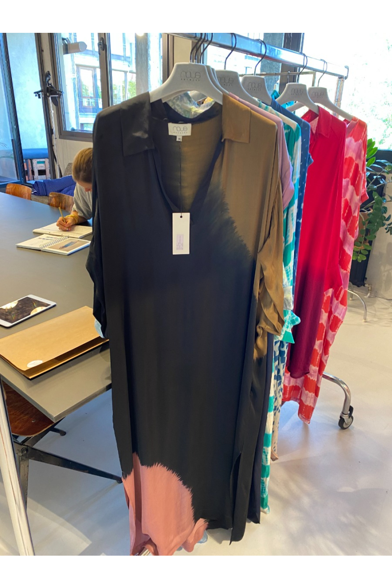 shop nu jurk joy placement ombre  blackish van nous bij ik koop Belgisch conceptstore 'les belges', ruimste aanbod van Belgische damesmode