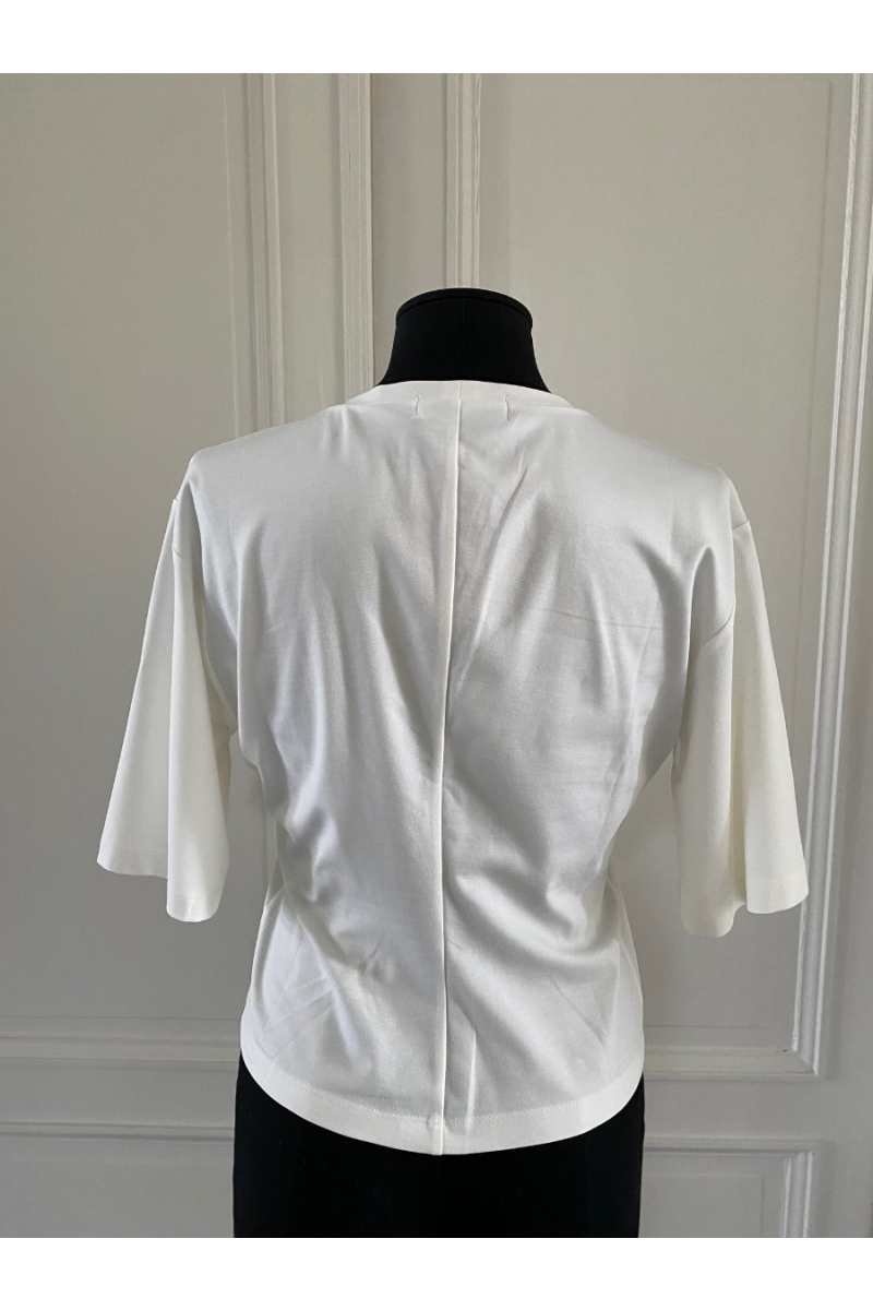 shop nu t-shirt dinette white van nathalie vleeschouwer bij ik koop Belgisch conceptstore 'les belges', ruimste aanbod van Belgische damesmode en kindermode