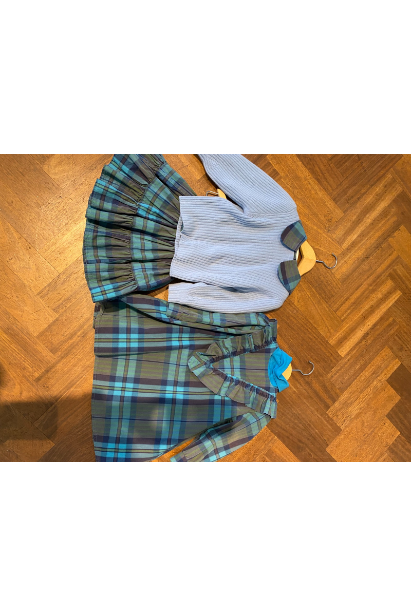 shop nu jurk ravioldpop turquoise van morley bij ik koop Belgisch conceptstore 'les belges', ruimste aanbod van Belgische kindermode