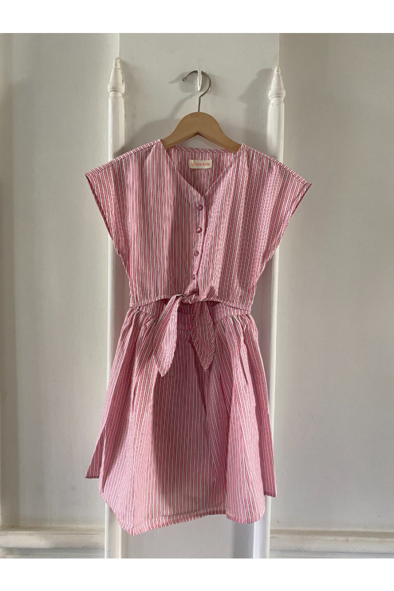 shop nu jurk bali vedalla pink van simple kids bij ik koop Belgisch conceptstore 'les belges', ruimste aanbod van Belgische kindermode