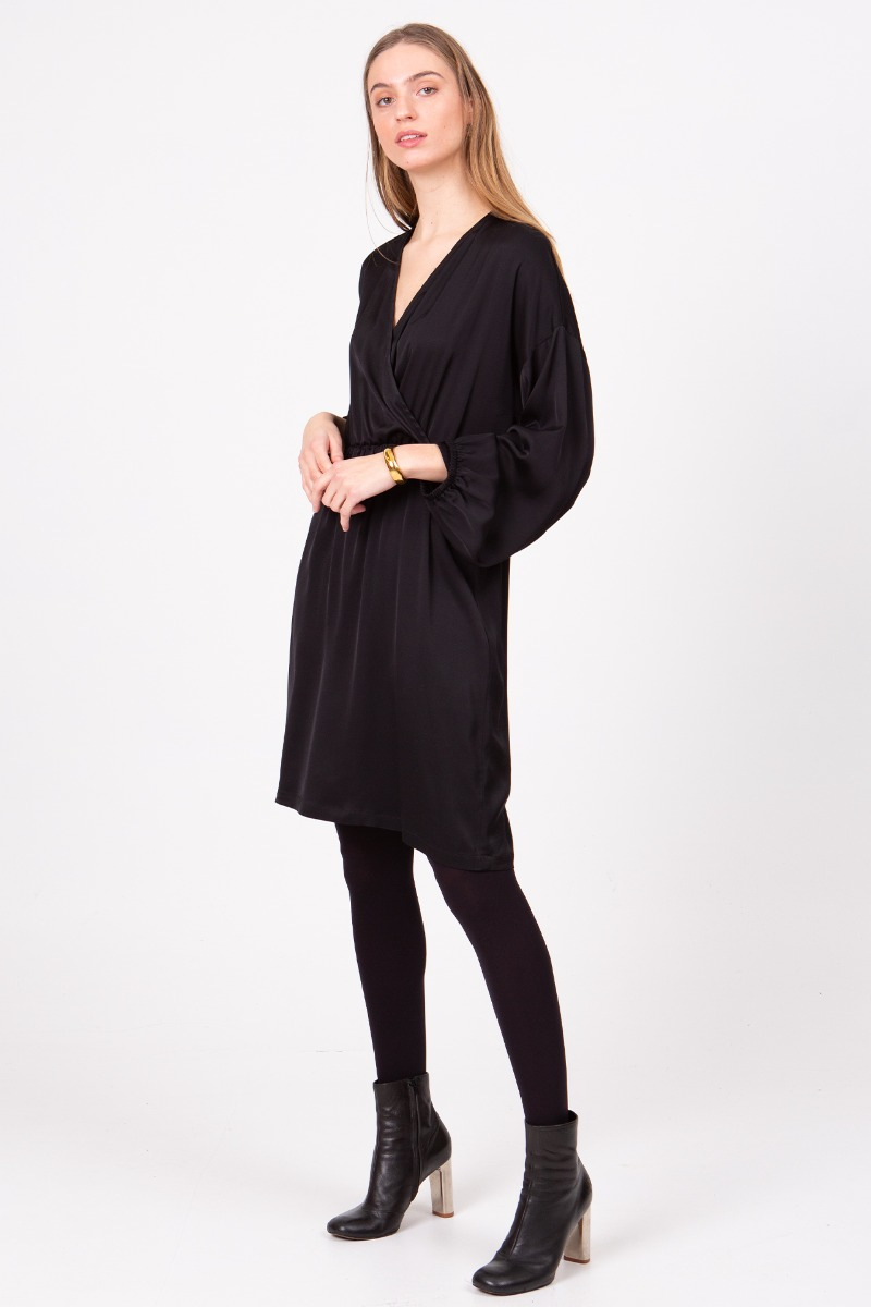 shop nu jurk alix jet black van nathalie vleeschouwer bij ik koop Belgisch conceptstore 'les belges', ruimste aanbod van Belgische damesmode en kindermode