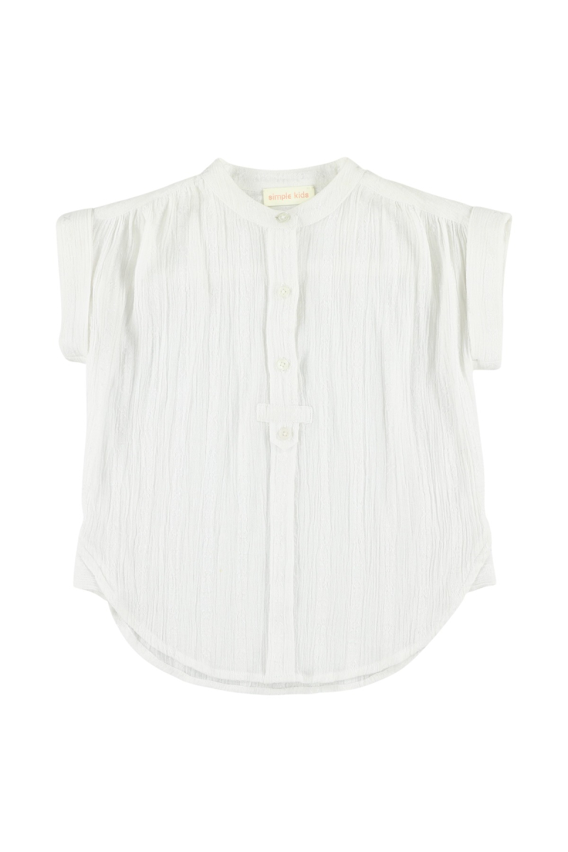 shop nu blouse roselle a junior white van simple kids bij ik koop Belgisch conceptstore 'les belges', ruimste aanbod van Belgische kindermode