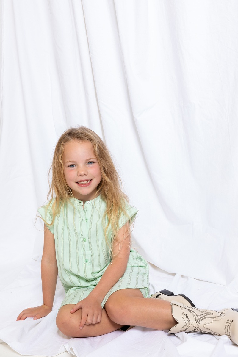shop nu jurk roselle b mint van simple kids bij ik koop Belgisch conceptstore 'les belges', ruimste aanbod van Belgische kindermode
