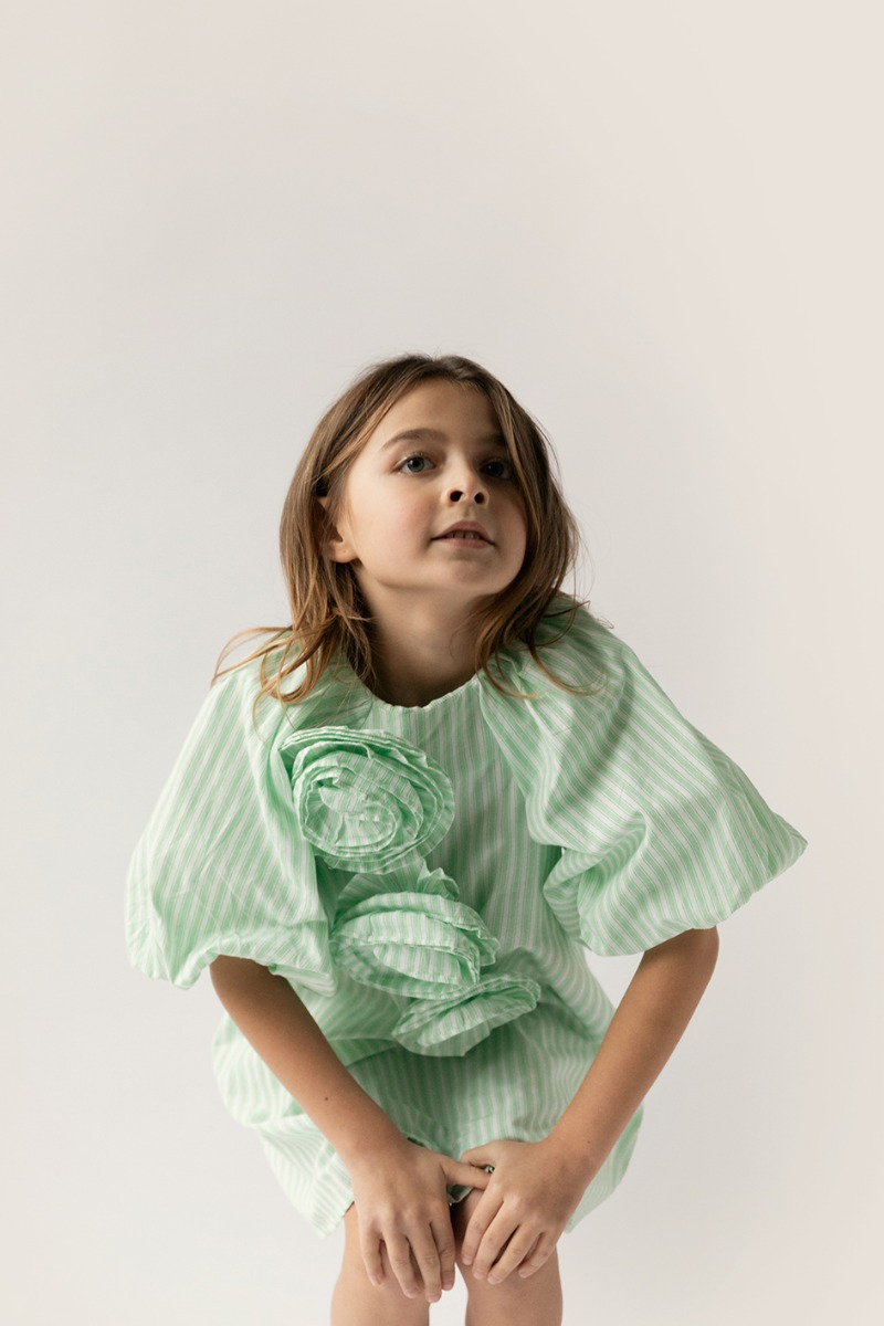 shop nu jurk leche flash green van simple kids bij ik koop Belgisch conceptstore 'les belges', ruimste aanbod van Belgische kindermode