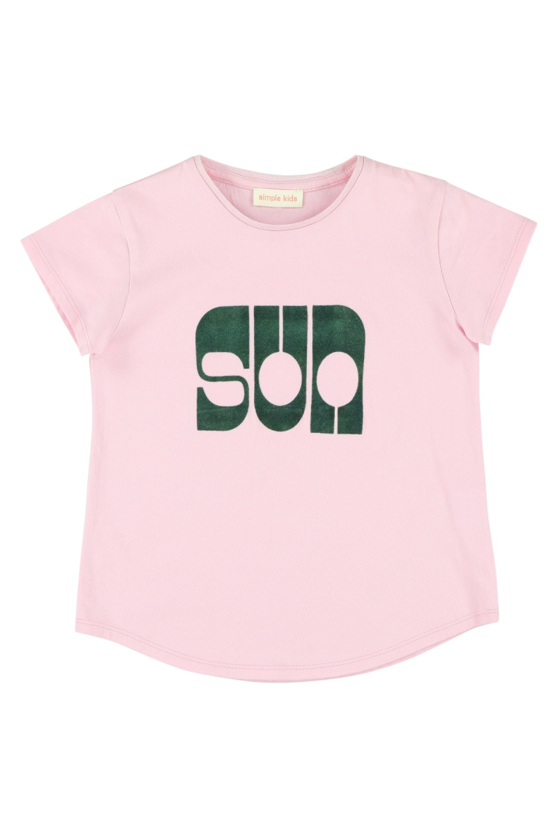 shop nu t-shirt sunts pink van simple kids bij ik koop Belgisch conceptstore 'les belges', ruimste aanbod van Belgische kindermode