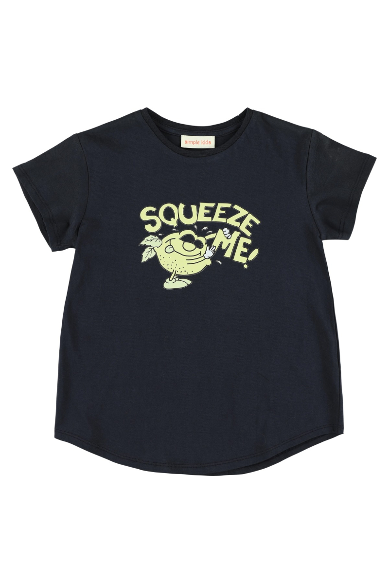 shop nu t-shirt squeeze jersey nuit van simple kids bij ik koop Belgisch conceptstore 'les belges', ruimste aanbod van Belgische kindermode