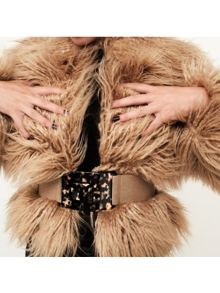 Belt Dark Tortu/Beige