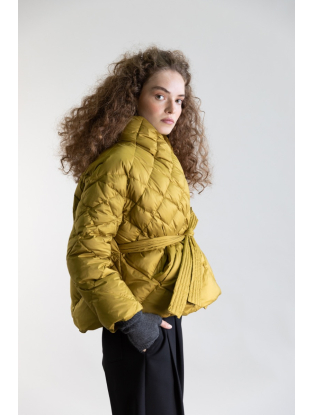 Doudoune courte marron