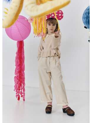 Ynki pantalon large almond beige