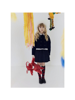 Margot korte rok navy blauw