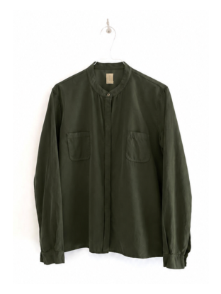 Shirt Korean Collar Green