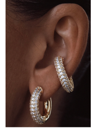 Chunky Kos Diamond Cuff Gold