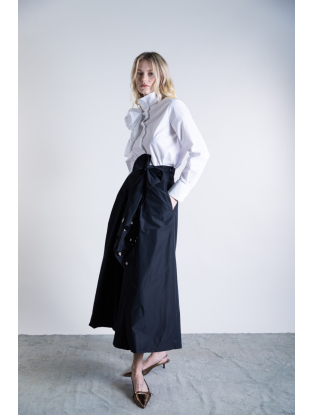 Jupe-culotte longue noire