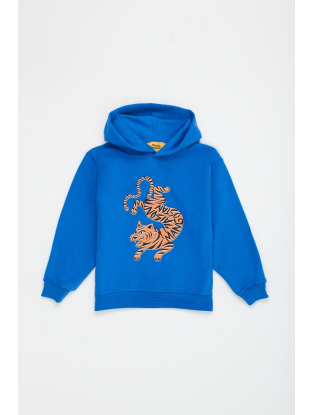 Tiger hoodie blauw