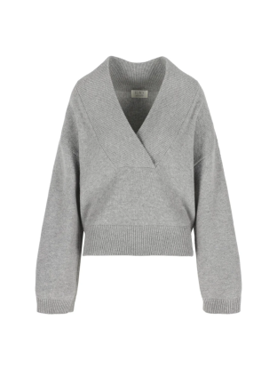 MapleV-neck Grey